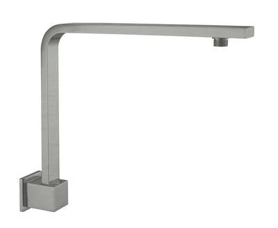 Nero Square Swivel Shower Arm - Gun Metal Grey - Image 6
