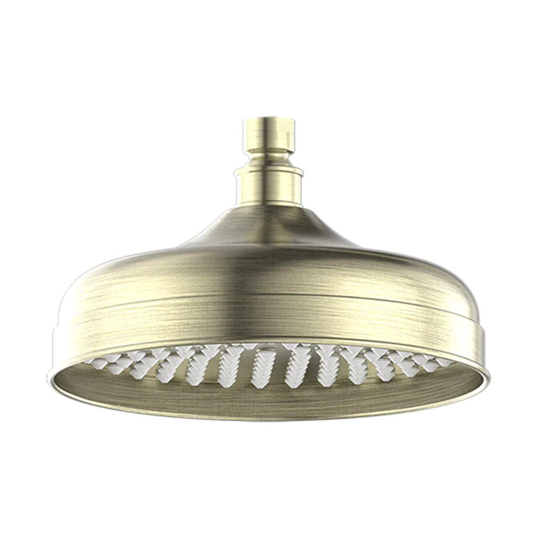 NERO YORK 200MM SHOWER HEAD AGED BRASS
