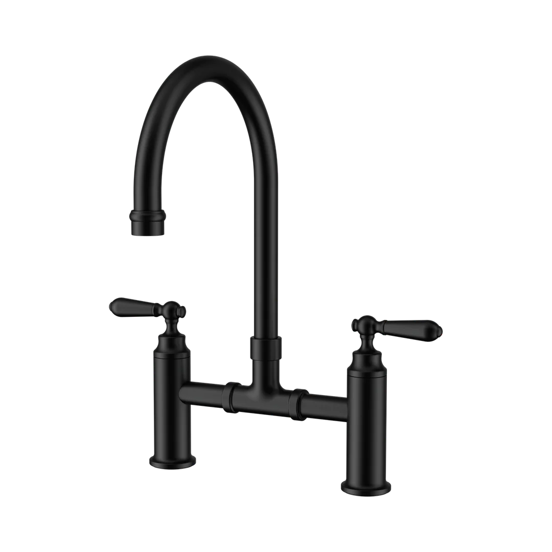 Nero York Bridge Kitchen Set Matte Black