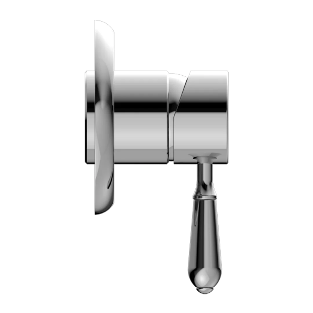Nero York Shower Mixer With Metal Lever Chrome - Image 4