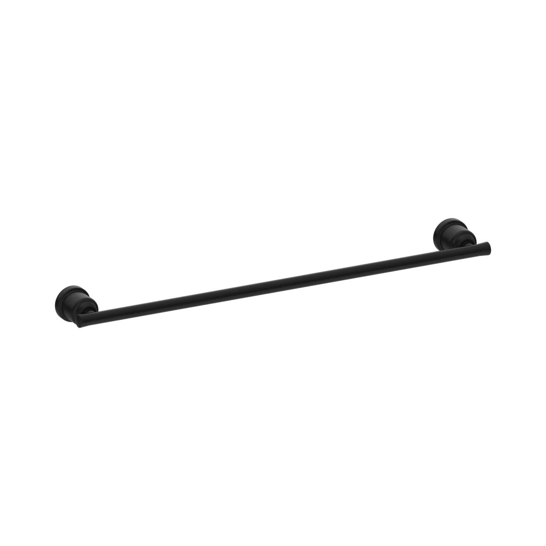 Nero York Single Towel Rail 600Mm Matte Black
