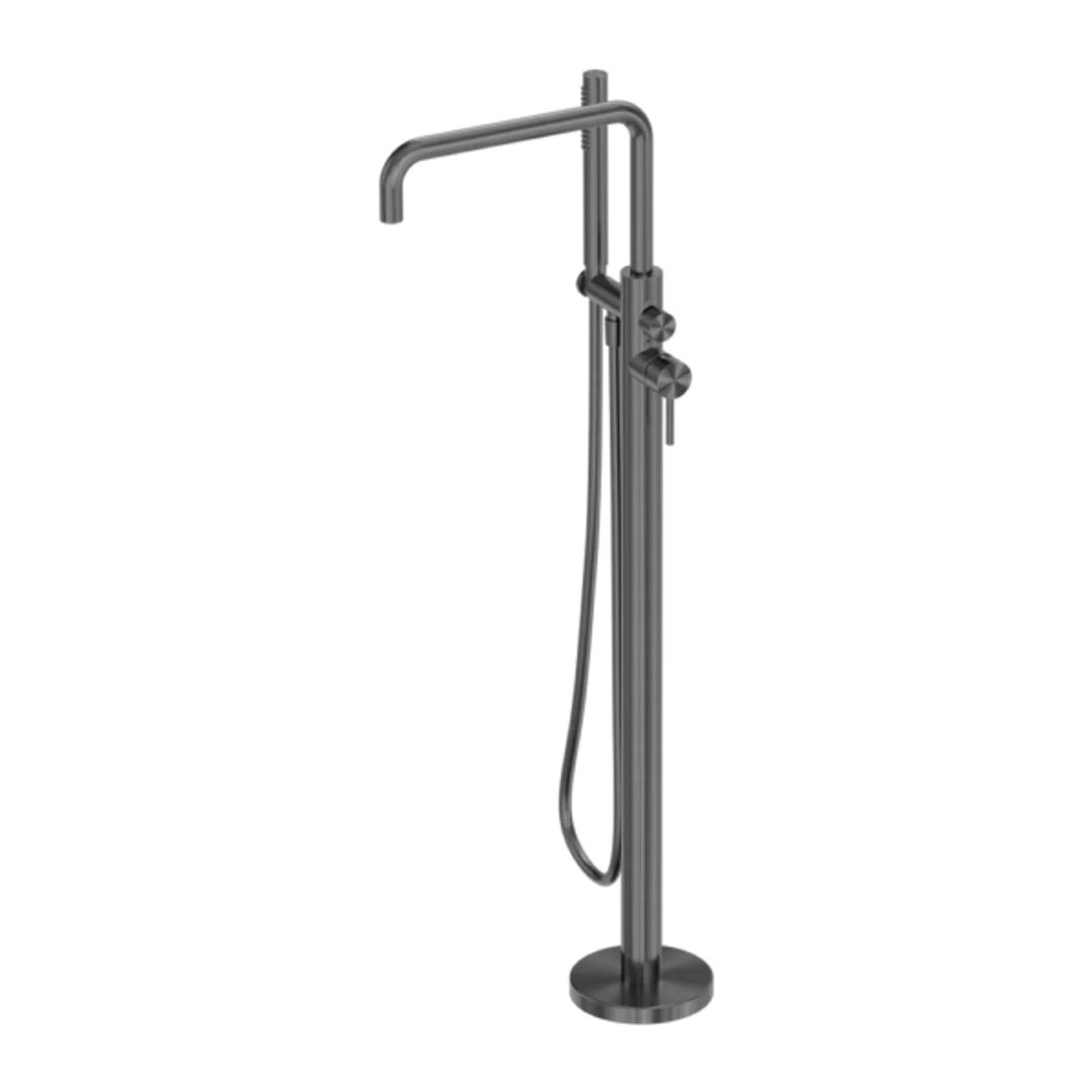 Nero Zen Stainless Steel Freestanding Bath Mixer Graphite