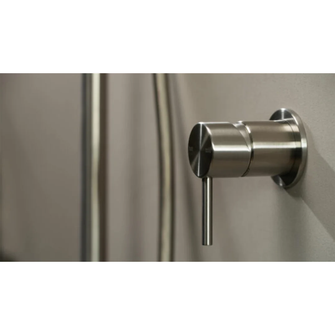 Nero Zen Stainless Steel Shower Mixer Brushed Nickel - Image 3