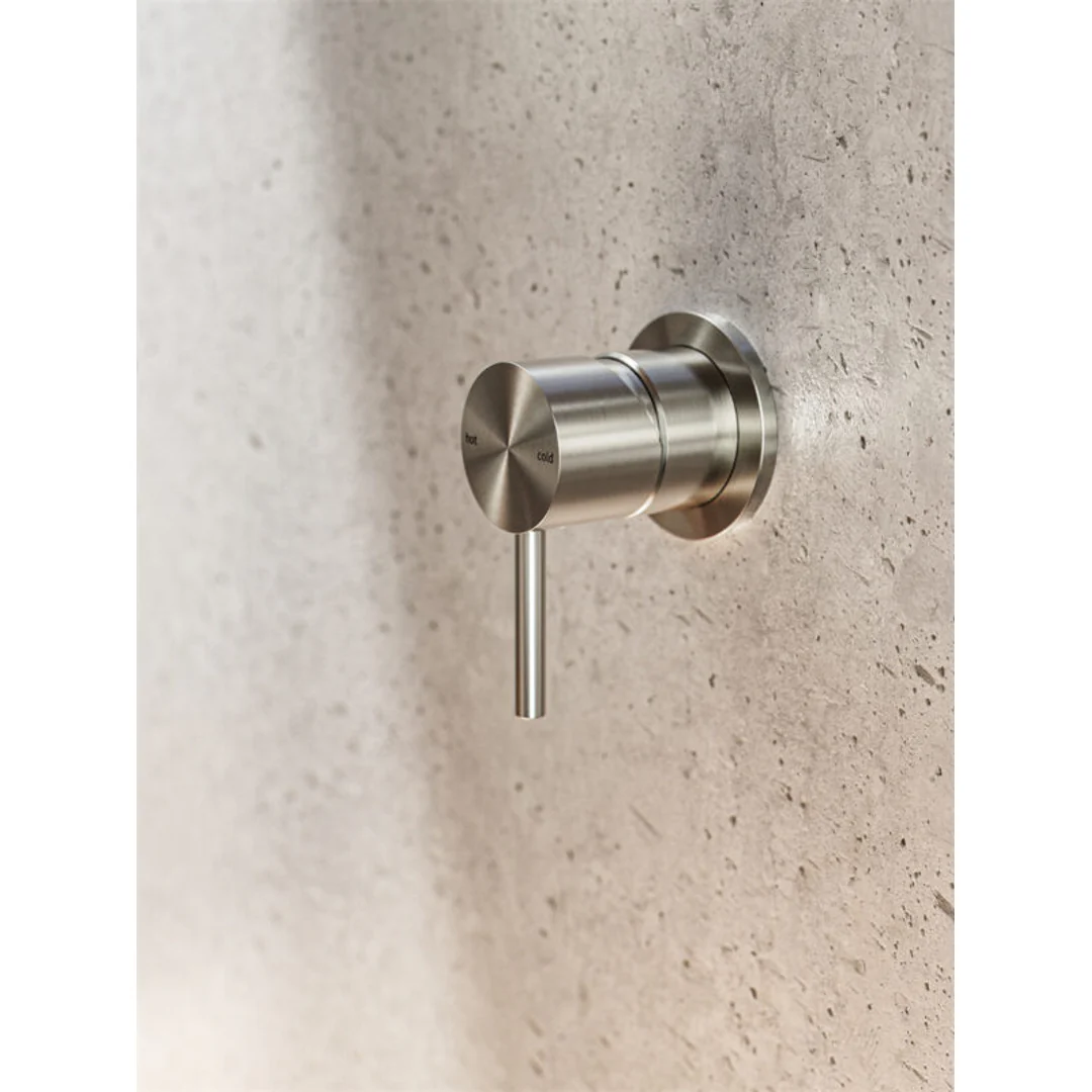 Nero Zen Stainless Steel Shower Mixer Brushed Nickel - Image 4
