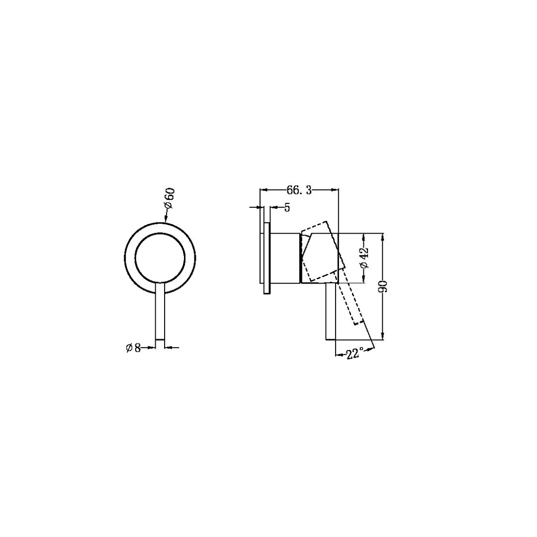 Nero Zen Stainless Steel Shower Mixer Trim Kits Only Brushed Gold - Image 2