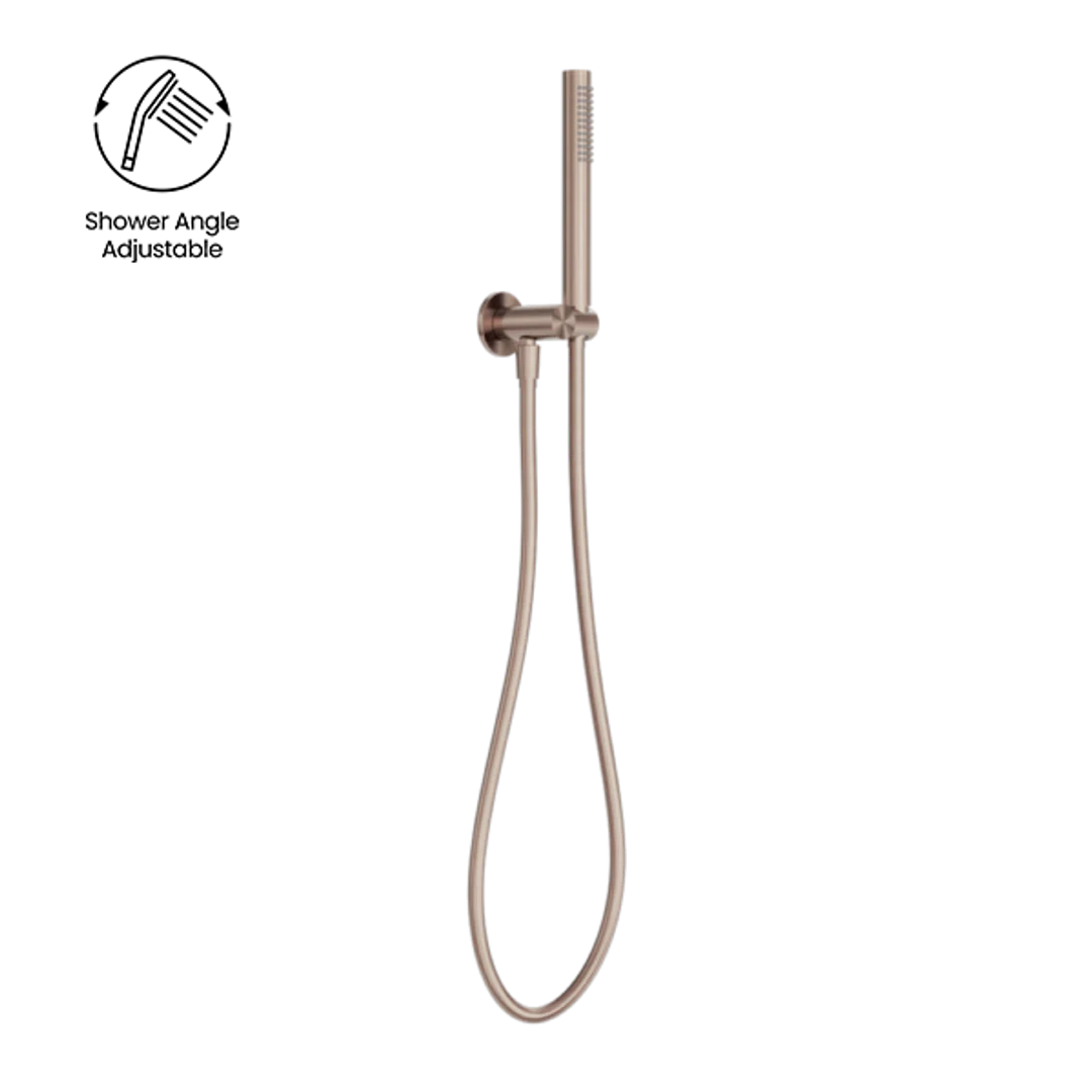 NERO ZEN Stainless Steel SHOWER ON BRACKET BRUSHED BRONZE