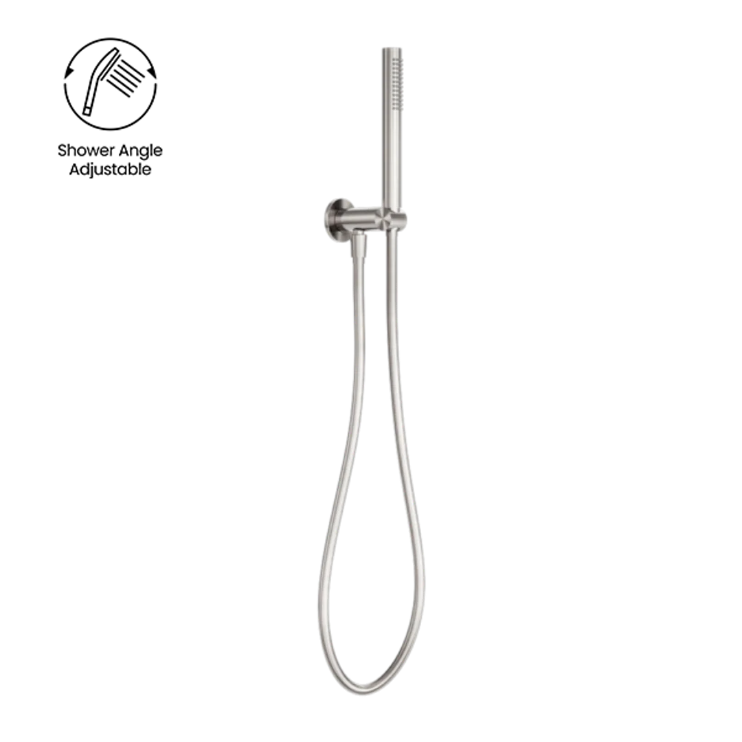 NERO ZEN Stainless Steel SHOWER ON BRACKET BRUSHED NICKEL