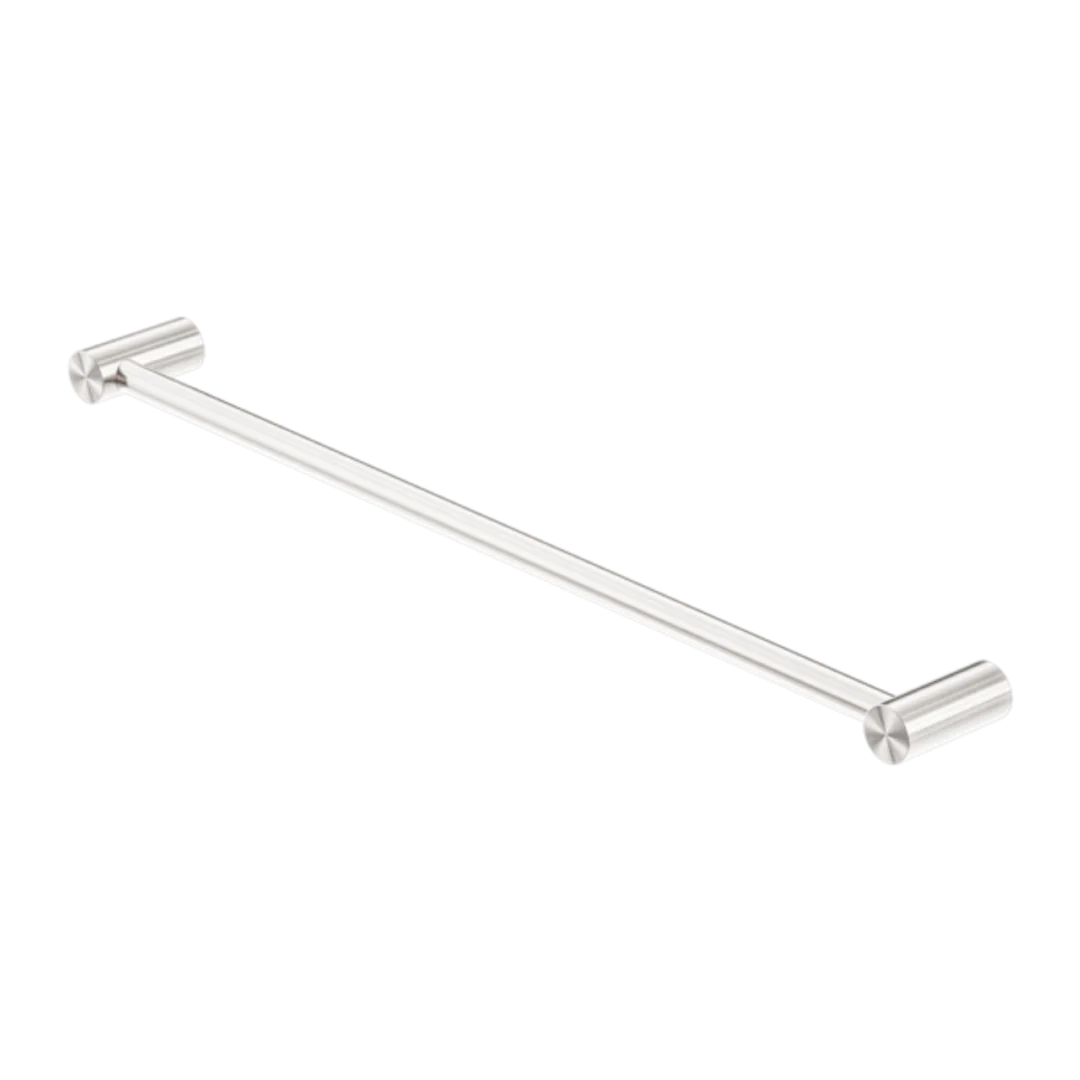 Nero Zen Stainless Steel Single Towel Rail 800Mm Brushed Nickel