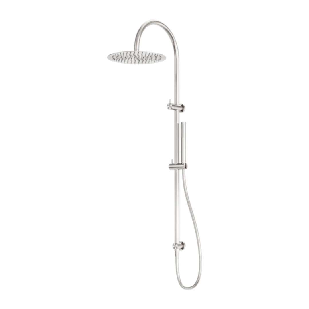 Nero Zen Stainless Steel Twin Shower Brushed Nickel