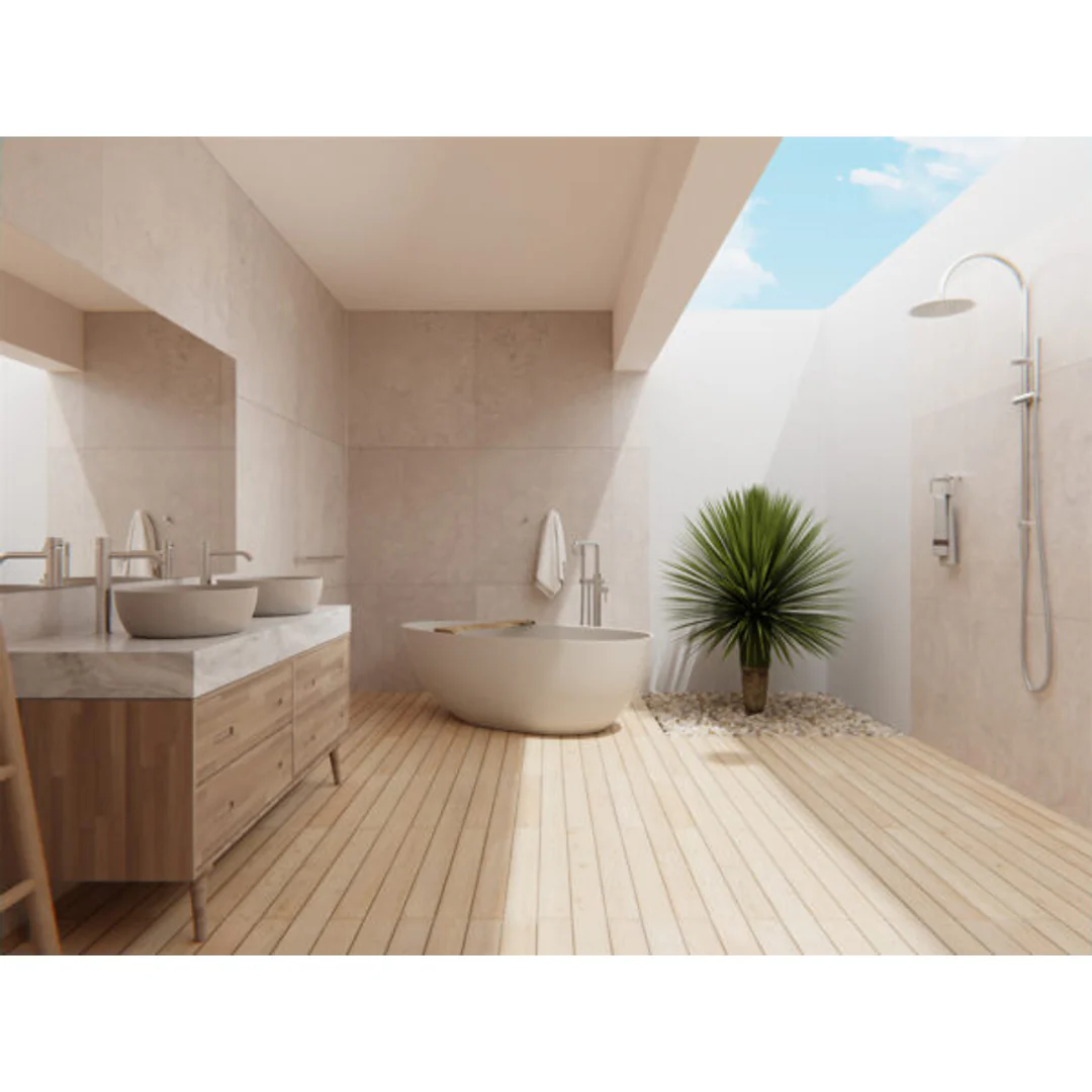 Nero Zen Stainless Steel Twin Shower Brushed Nickel - Image 4