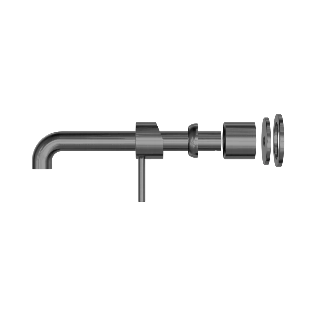 Nero Zen Stainless Steel Wall Basin/Bath Mixer 230Mm Spout Trim Kits Only Graphite - Image 4