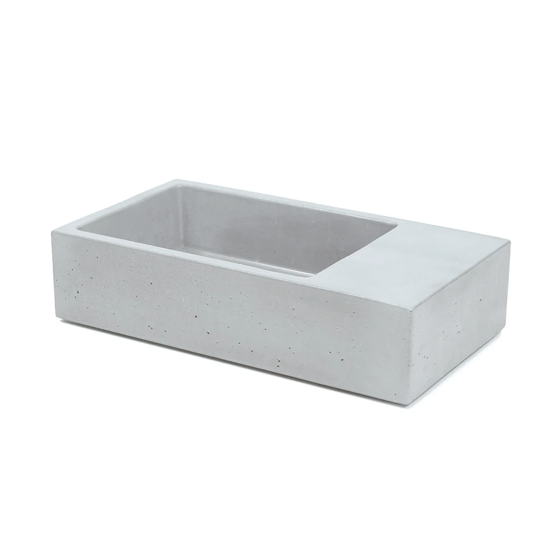 New Form Concrete Powder Room Petite Vessel Basin 435mm X 240mm X 110mm - Image 2