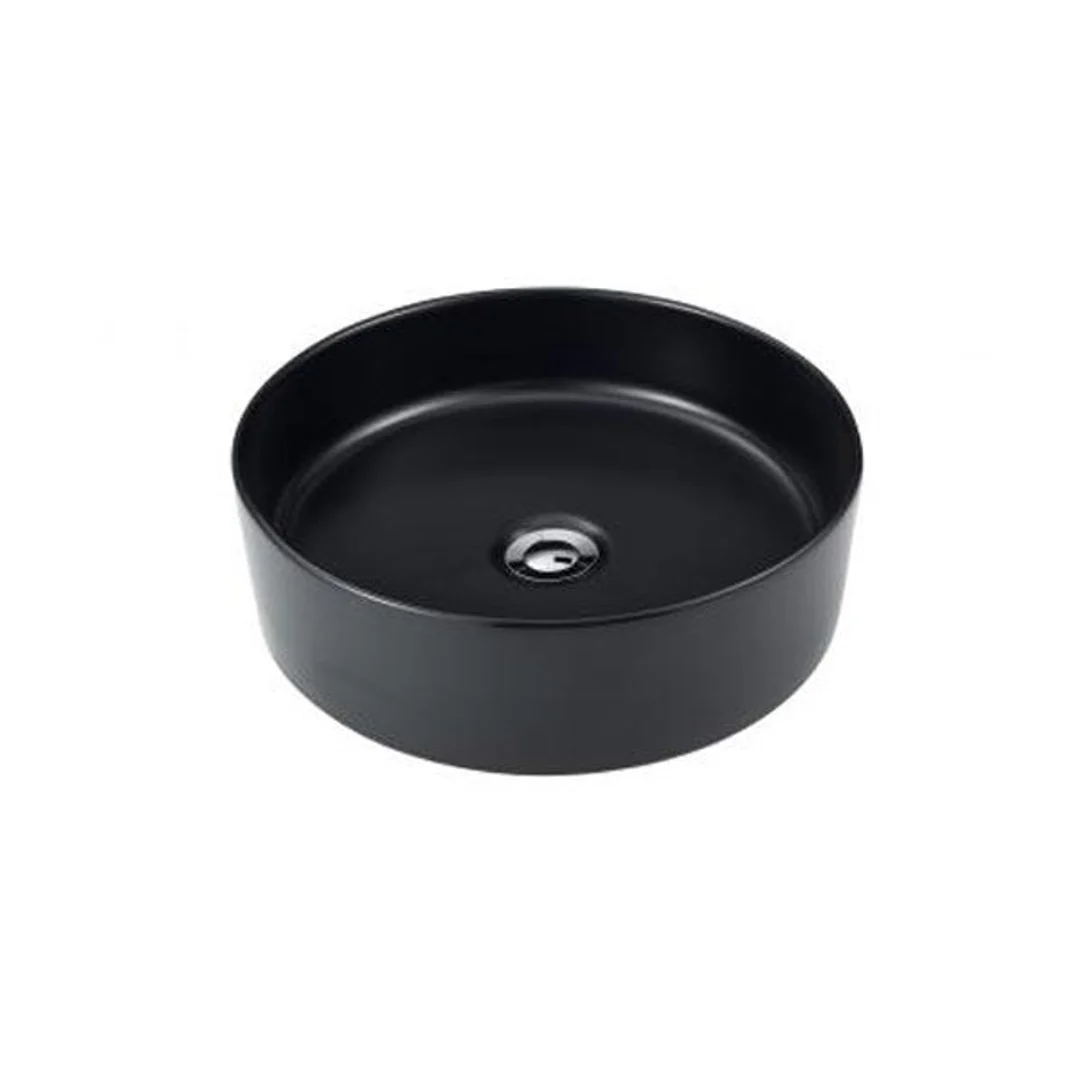 Nimos Slimline Round Above Counter Basin Matte Silk Black Sbc-027K - Image 2