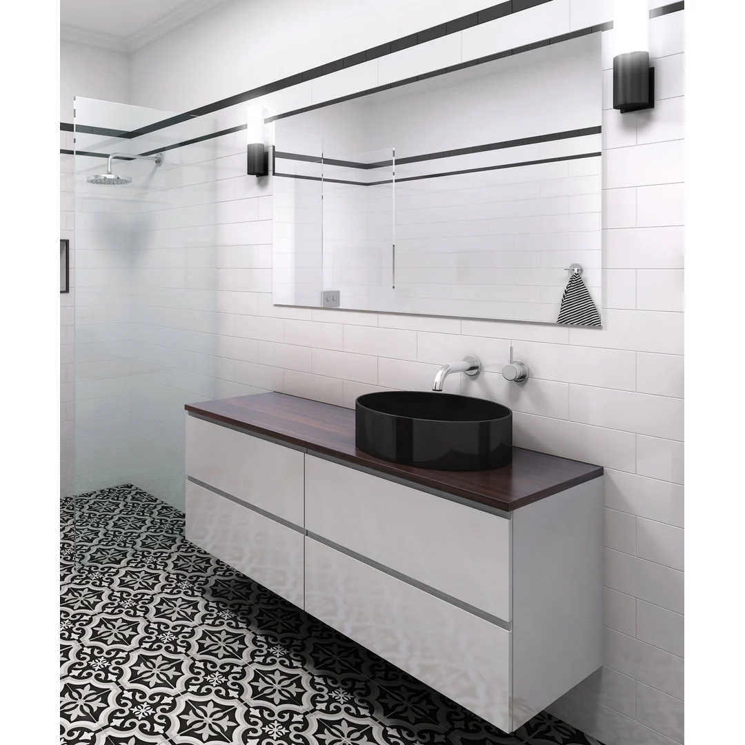 Nimos Slimline Round Above Counter Basin Matte Silk Black Sbc-027K - Image 3