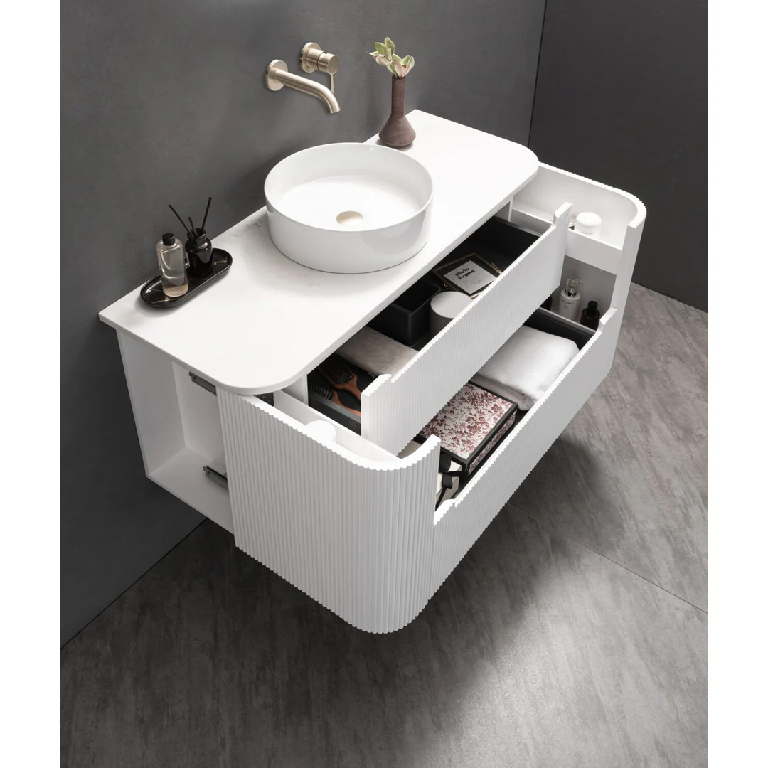 Noveen Almere 1200Mm Wall Hung Vanity Pristine White Alpine White - Image 3