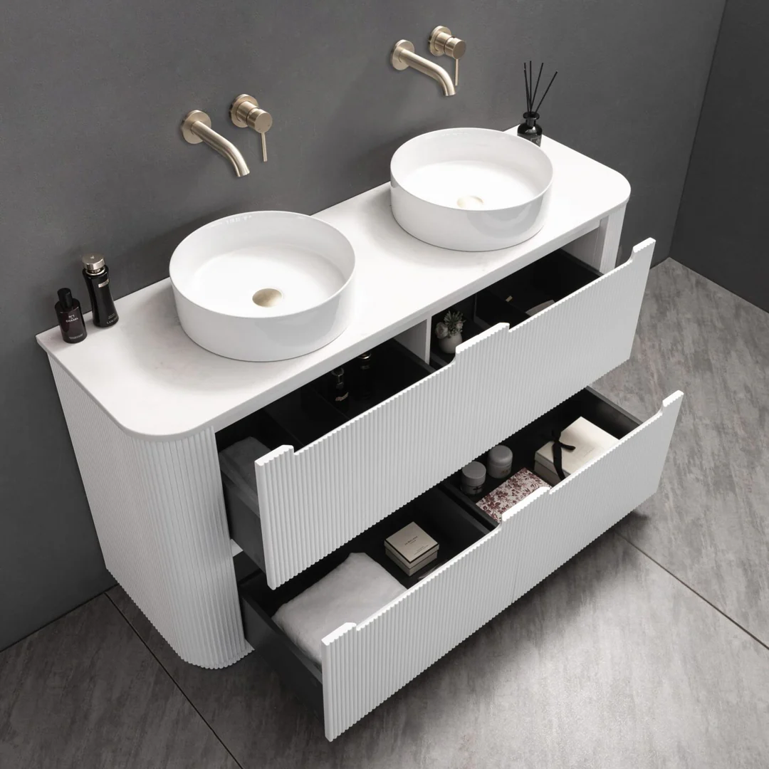 Noveen Almere 1500Mm Freestanding Vanity Nordic Mist Alpine White - Image 3