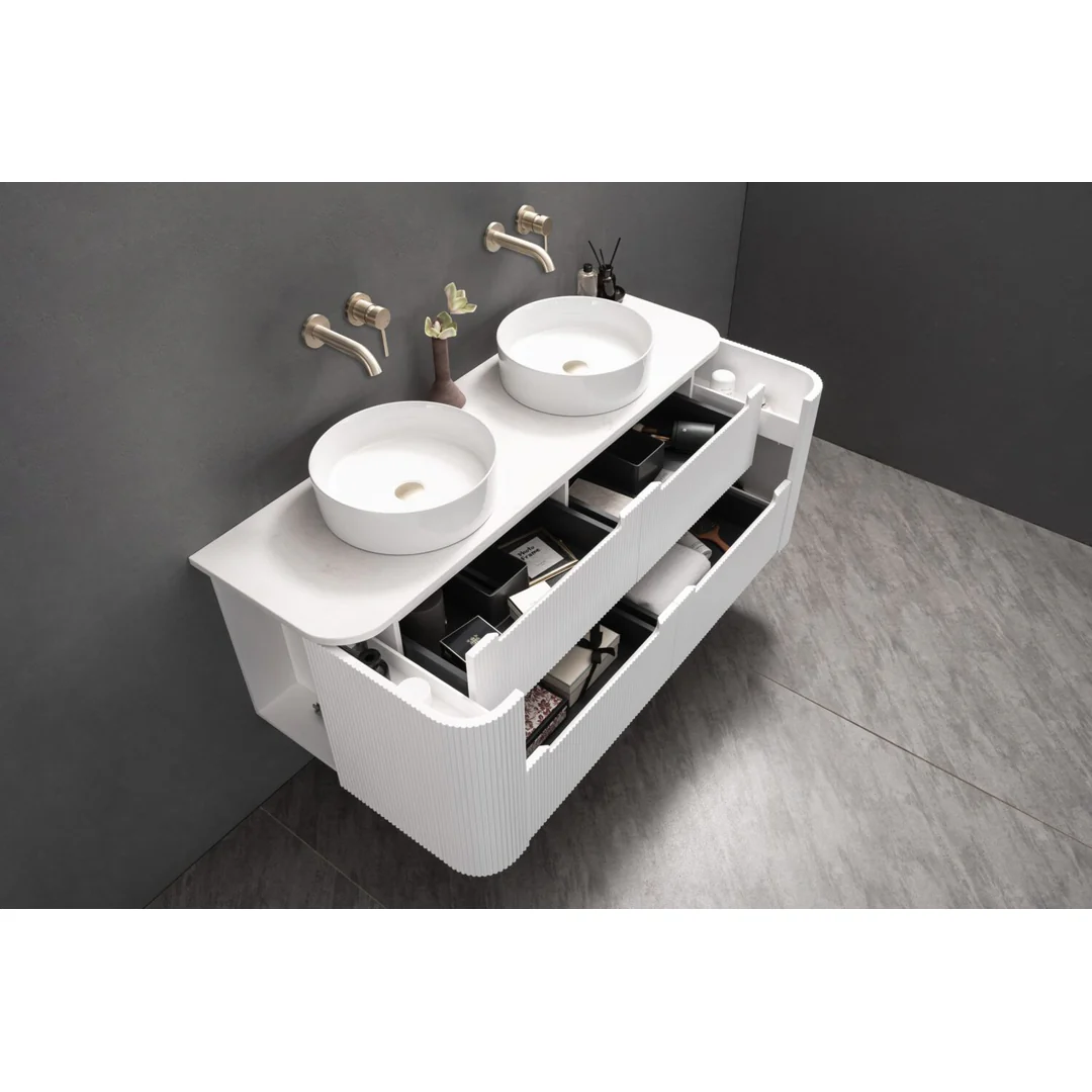 Noveen Almere 1500Mm Wall Hung Vanity Pristine White Alpine White - Image 3