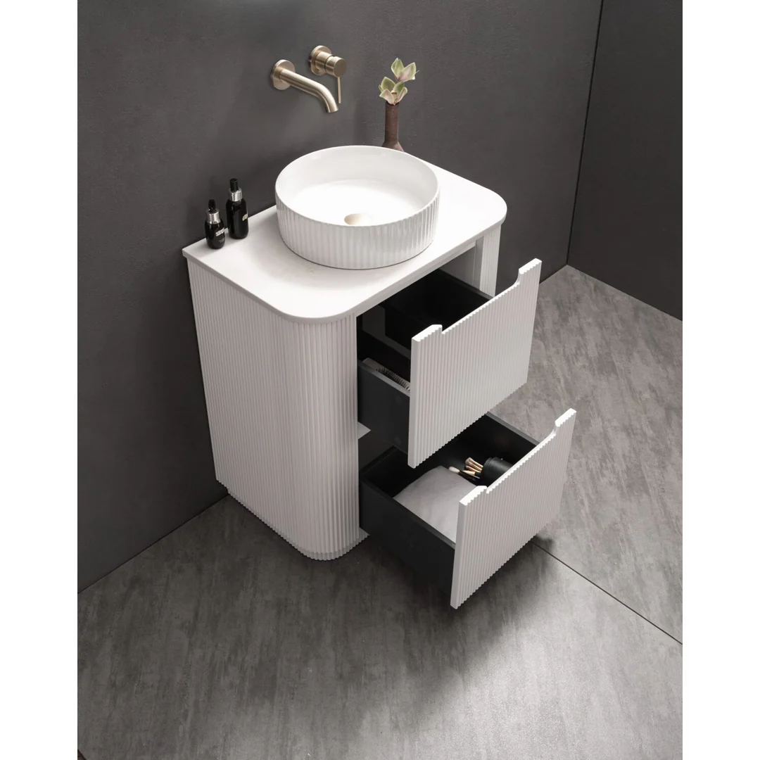 Noveen Almere 750Mm Freestanding Vanity Cabinet Only Alpine White - Image 3