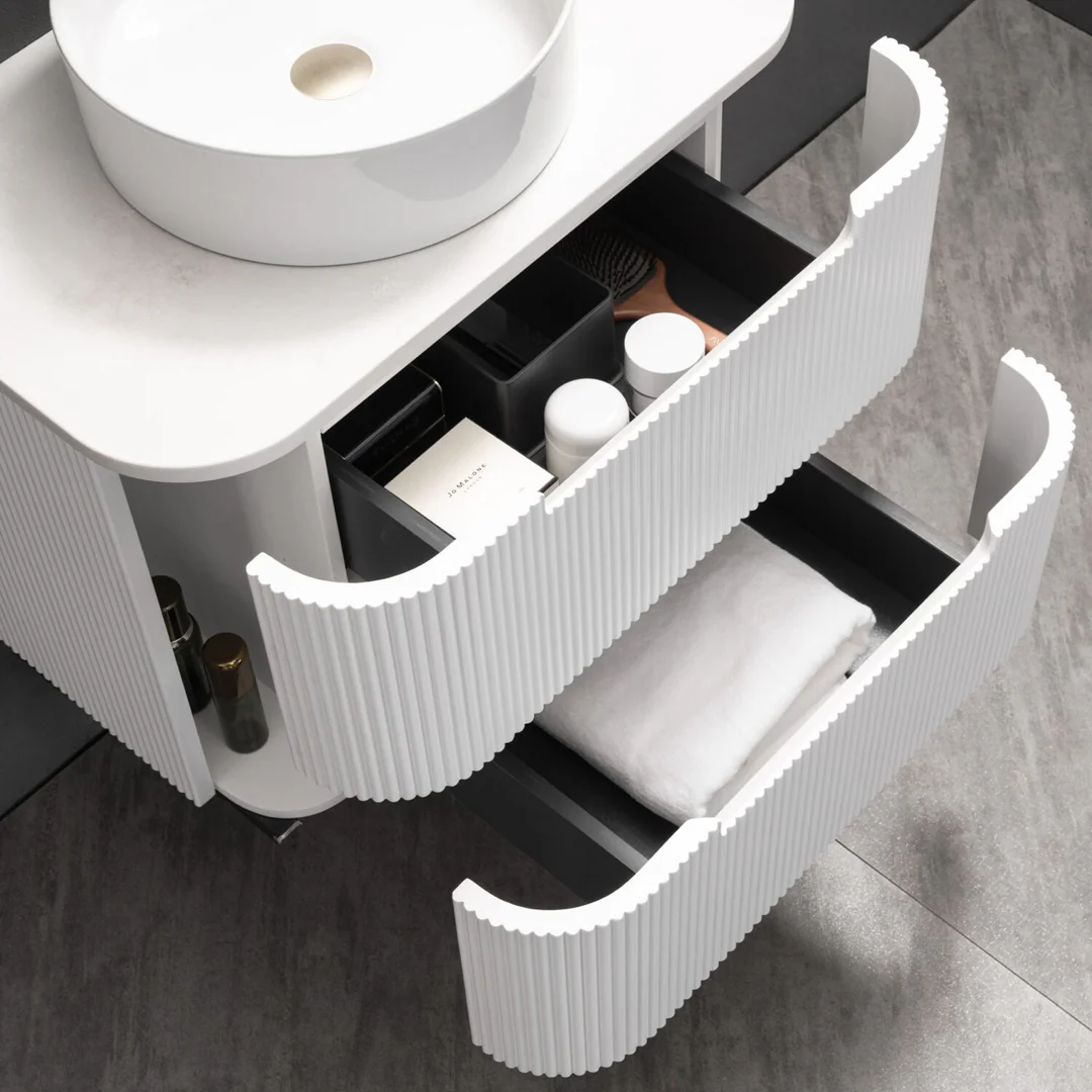 Noveen Almere 750Mm Wall Hung Vanity Pristine White Alpine White - Image 3