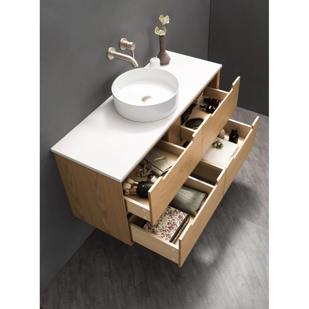Noveen Elwood 1200Mm Wall Hung Vanity Nordic Mist Natural Sierra Oak - Image 3