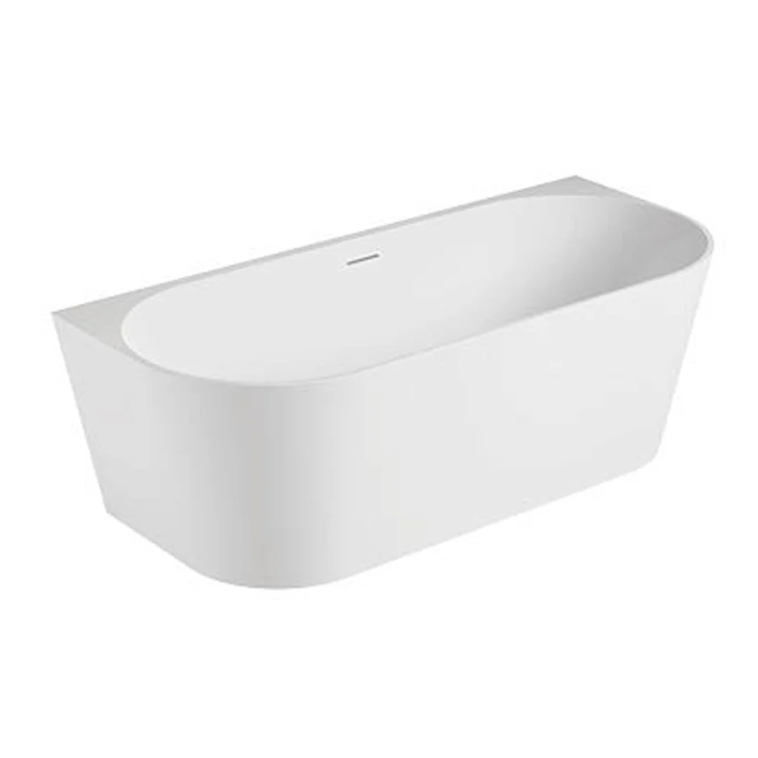Oceano Eco 1400 Back-to-Wall Bath White 1400mm X 700mm