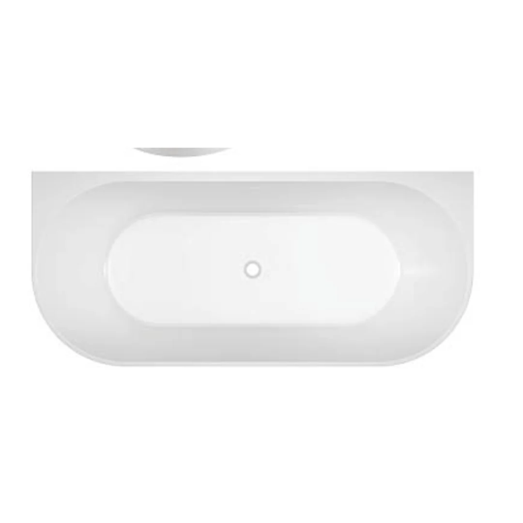 Oceano Eco 1700 Back-to-Wall Bath White 1700mm X 750mm No Overflow - Image 3