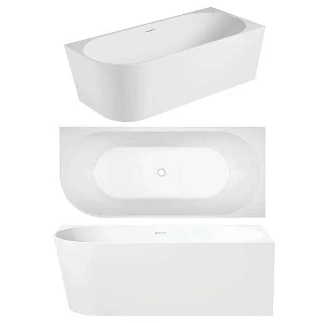 Oceano Eco 1700 Corner Bath Right Hand White 1700mm X 750mm - Image 4