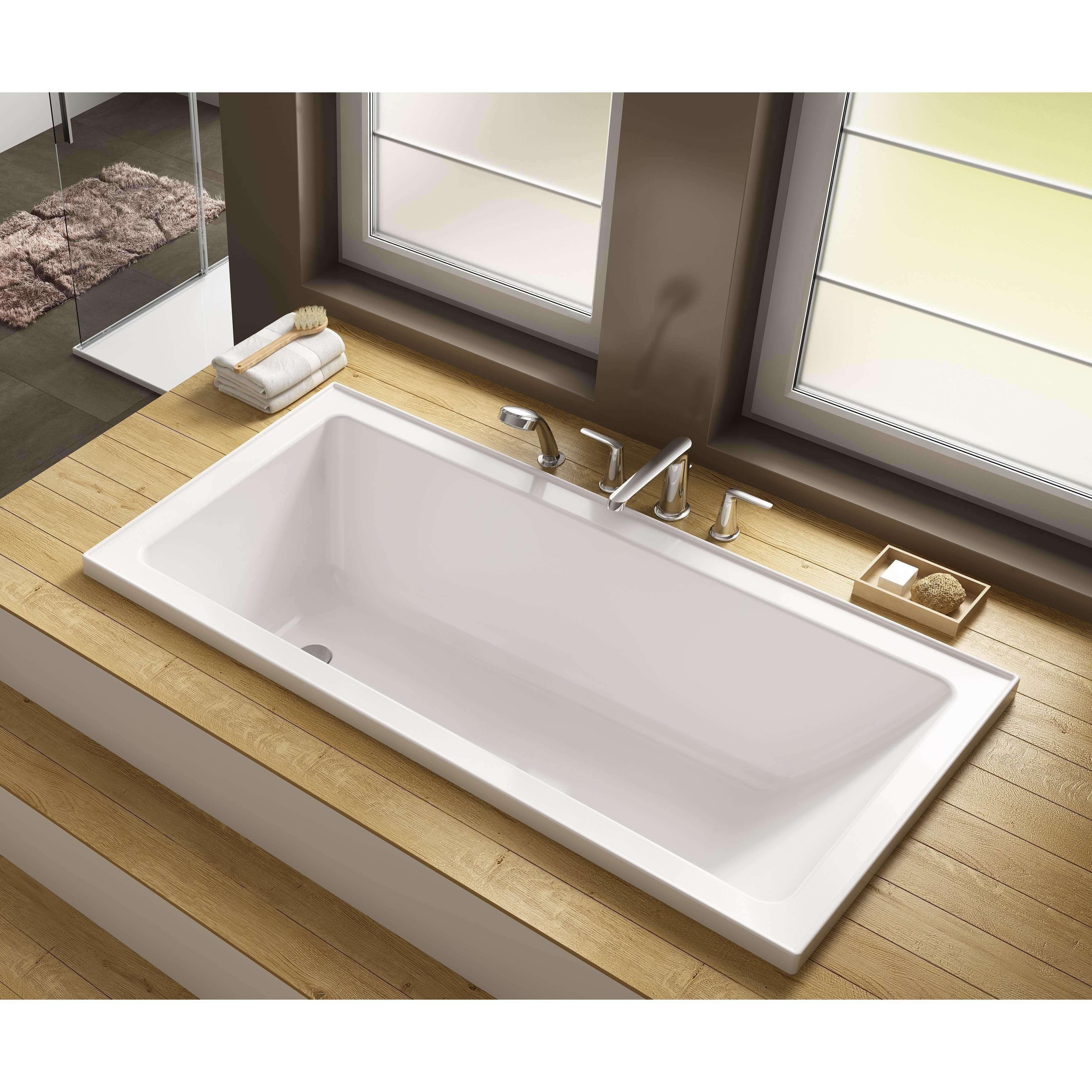 Oceano Louve Inset Bath White 1525mm - Image 3