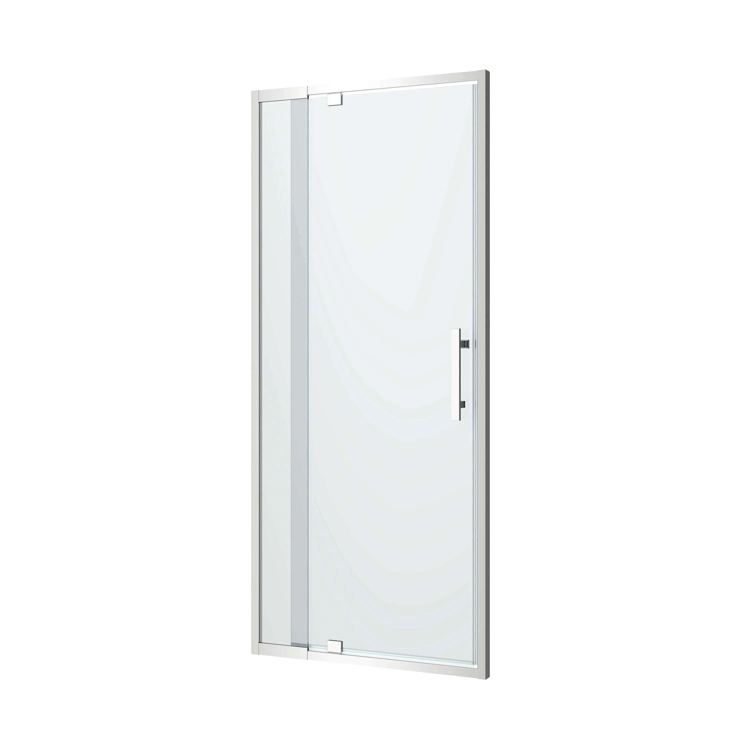 Oceano Louve Square Pivot Front Screen 1000 X 2000 Chrome - Image 6