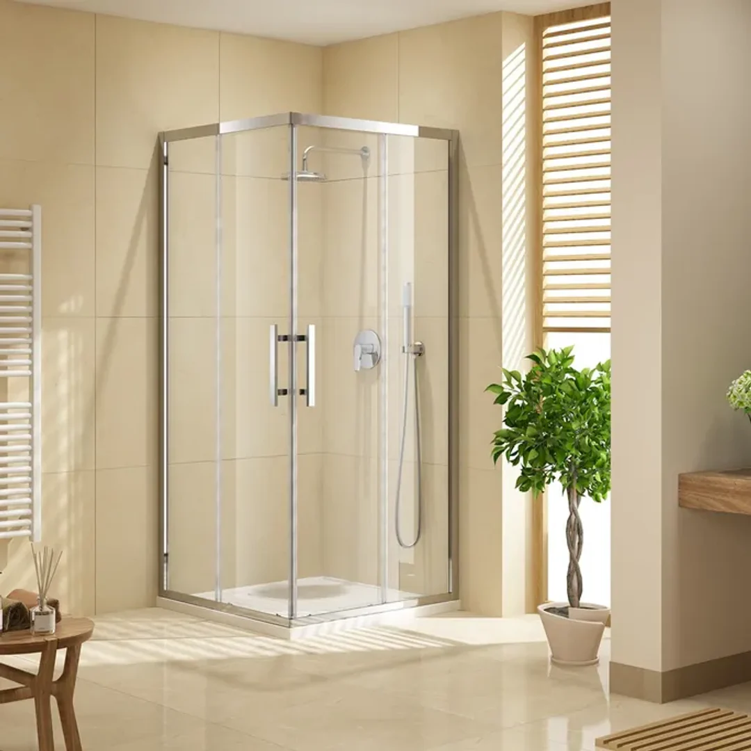 Oceano Louve Square Slider Panels 900 X 2000 Chrome - Image 4