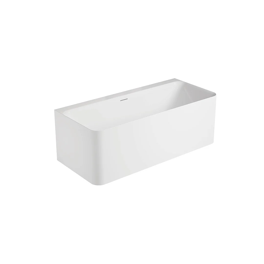 Oceano Lunus 1500 Back-to- Wall Bath White 1500mm X 750mm