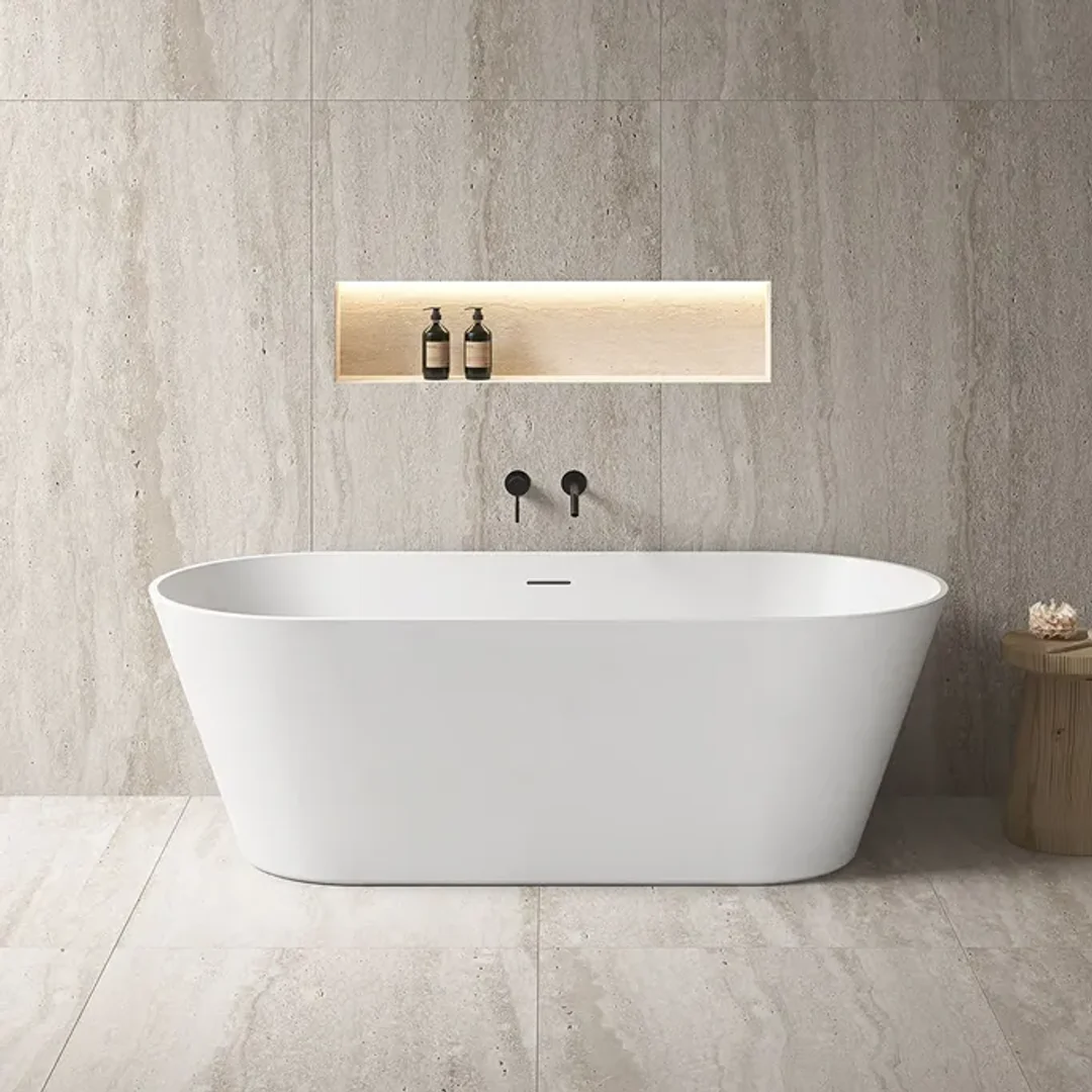 Oceano Nava 1700 Freestanding Bath White 1700mm X 730mm - Image 5