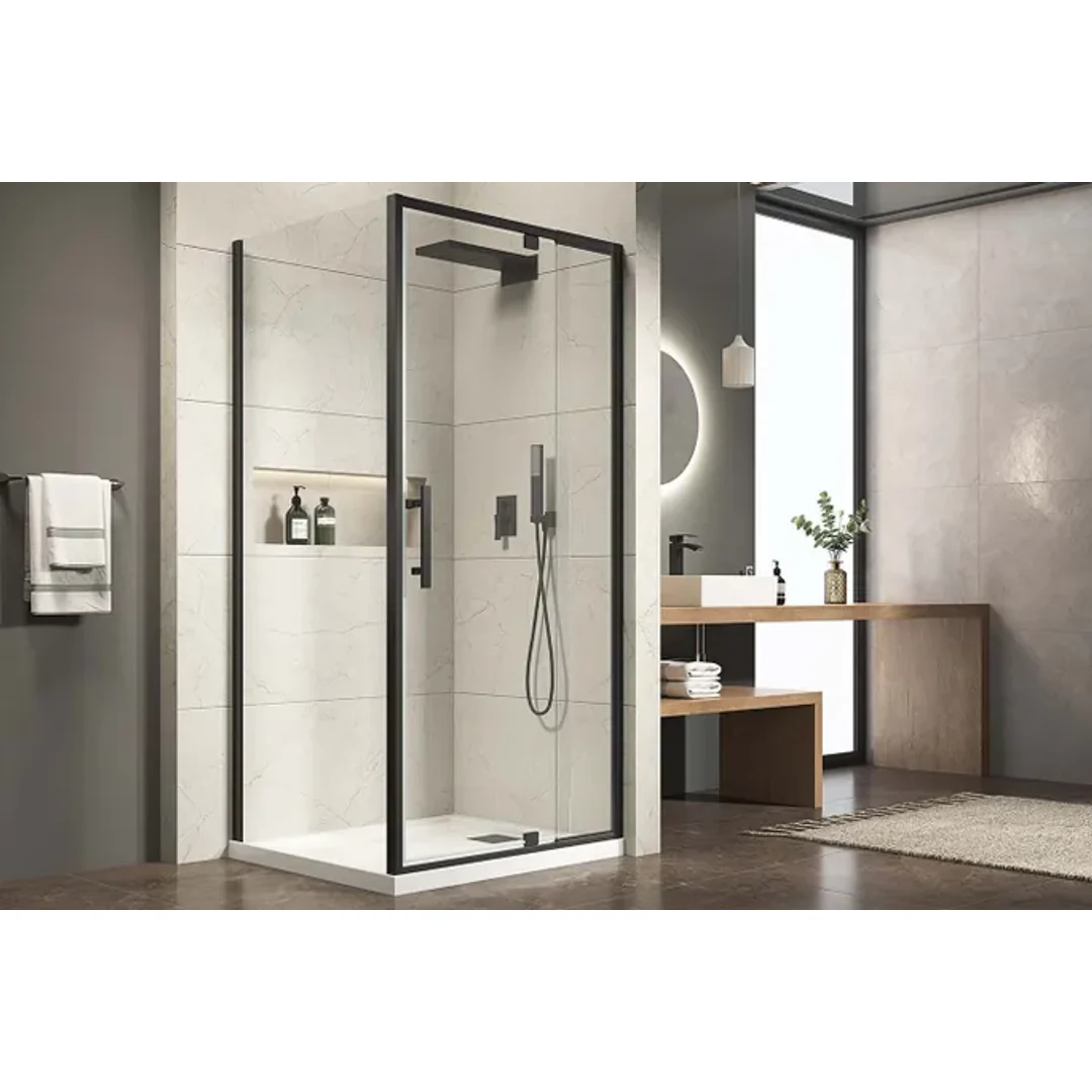 Oceano Stonelite Eco Base Rear Outlet Chrome Waste 1800 X 900 - Image 5