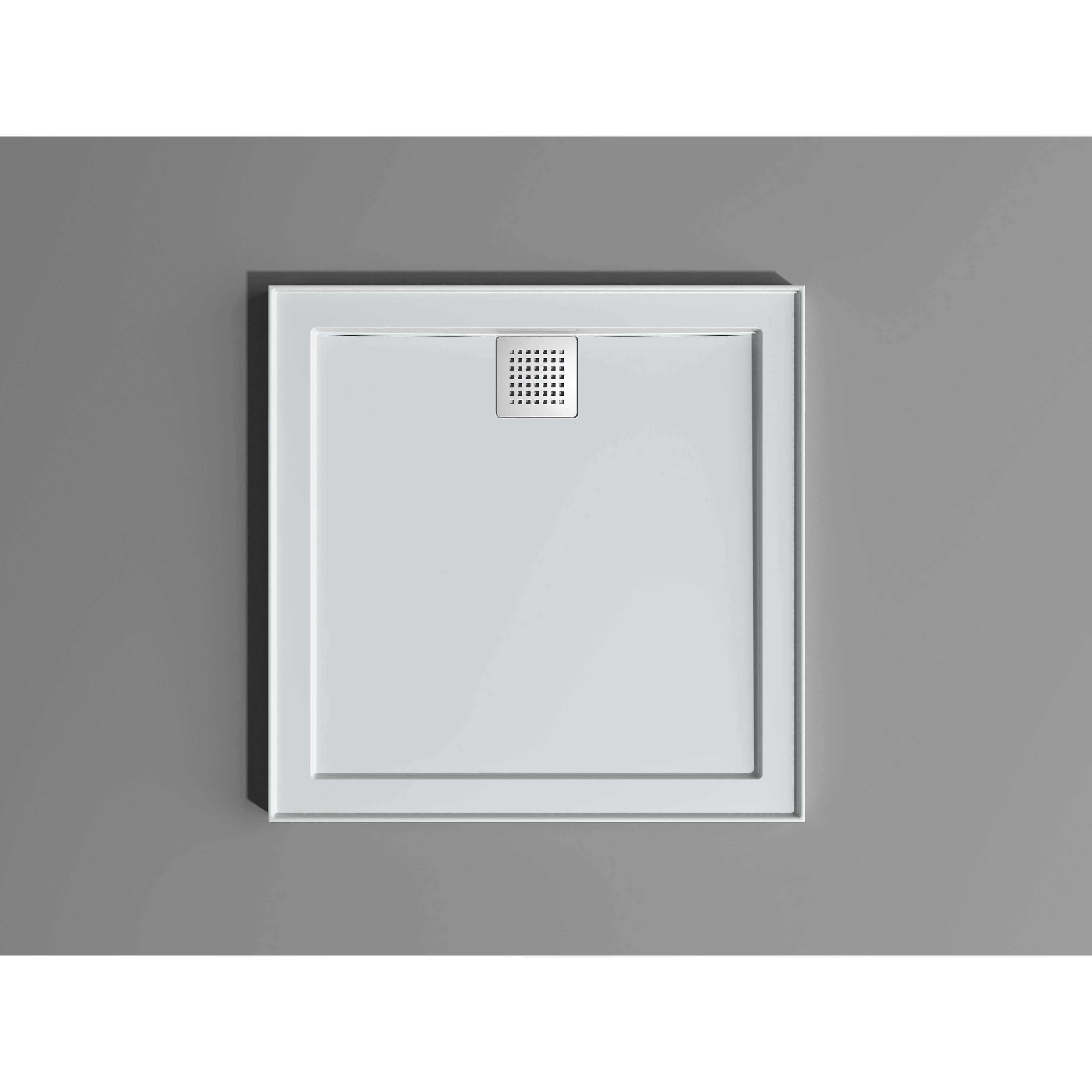 Oceano Stonelite Eco Base Rear Outlet Chrome Waste 1800 X 900 - Image 6