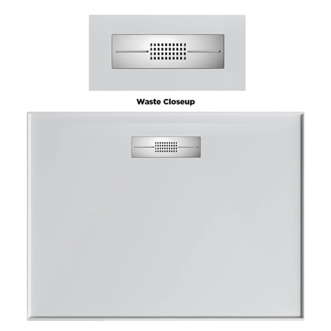 Oceano Stonelite Elite Base Centre Outlet S/Steel Grate 1200 X 900