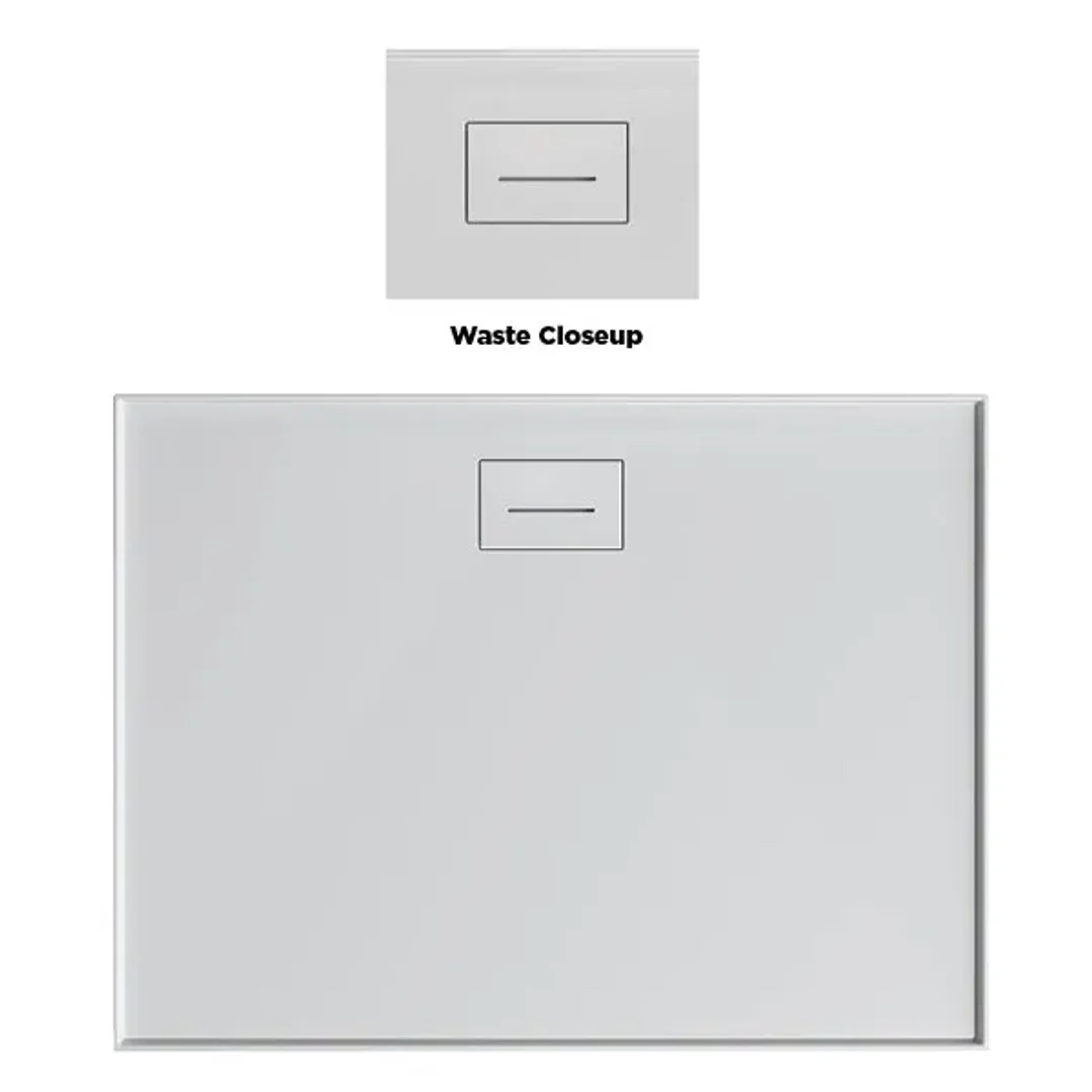 Oceano Stonelite Metro Base Rear Outlet White Waste Cover  1200 X 900 - Image 4
