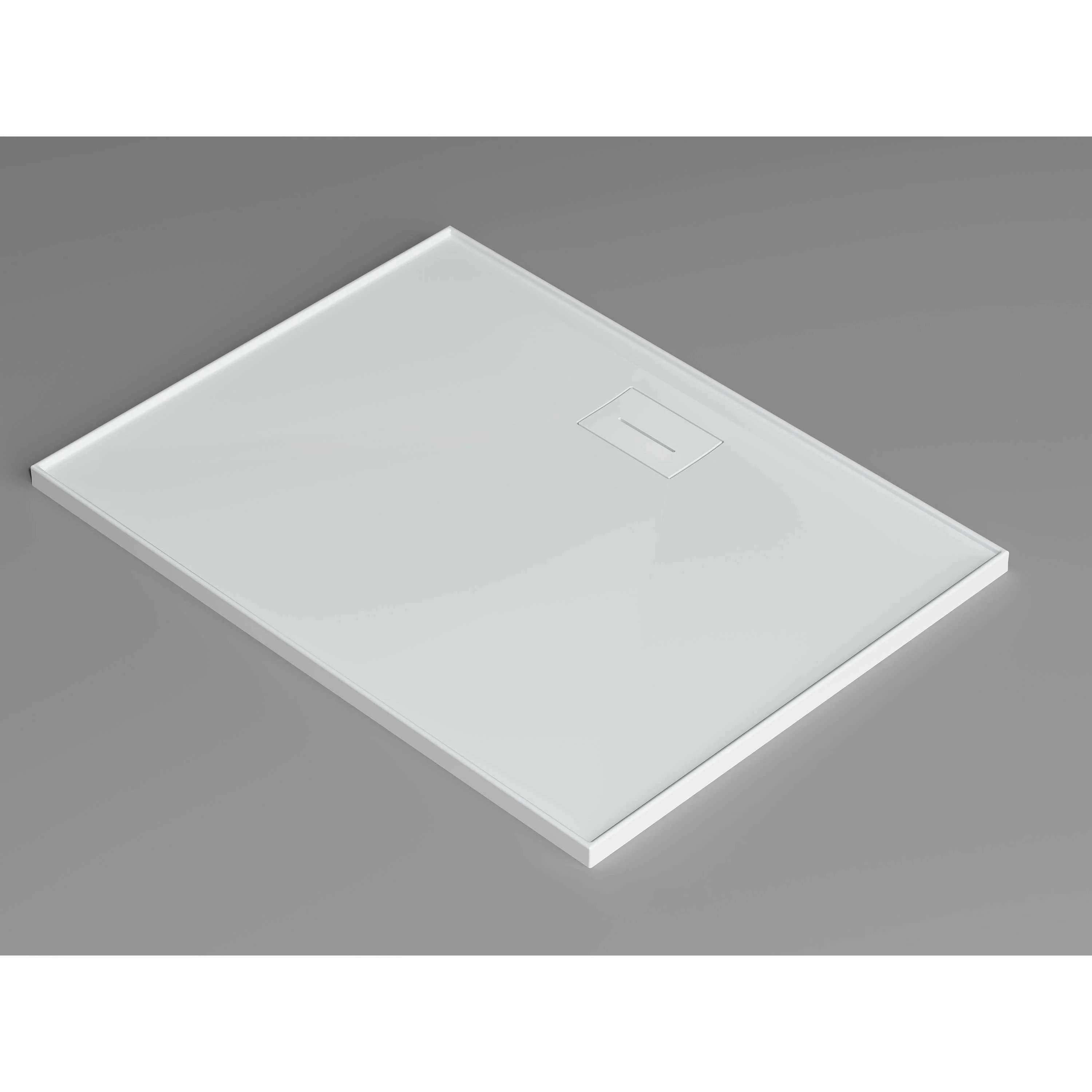 Oceano Stonelite Metro Base Rear Outlet White Waste Cover  900 X 900 - Image 3