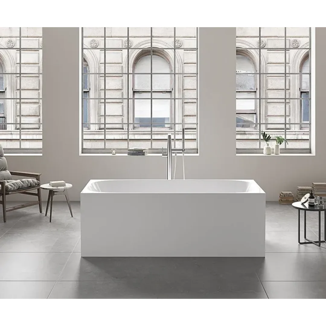 Oceano Studio 1700 Freestanding Bath White 1700mm X 750mm - Image 5