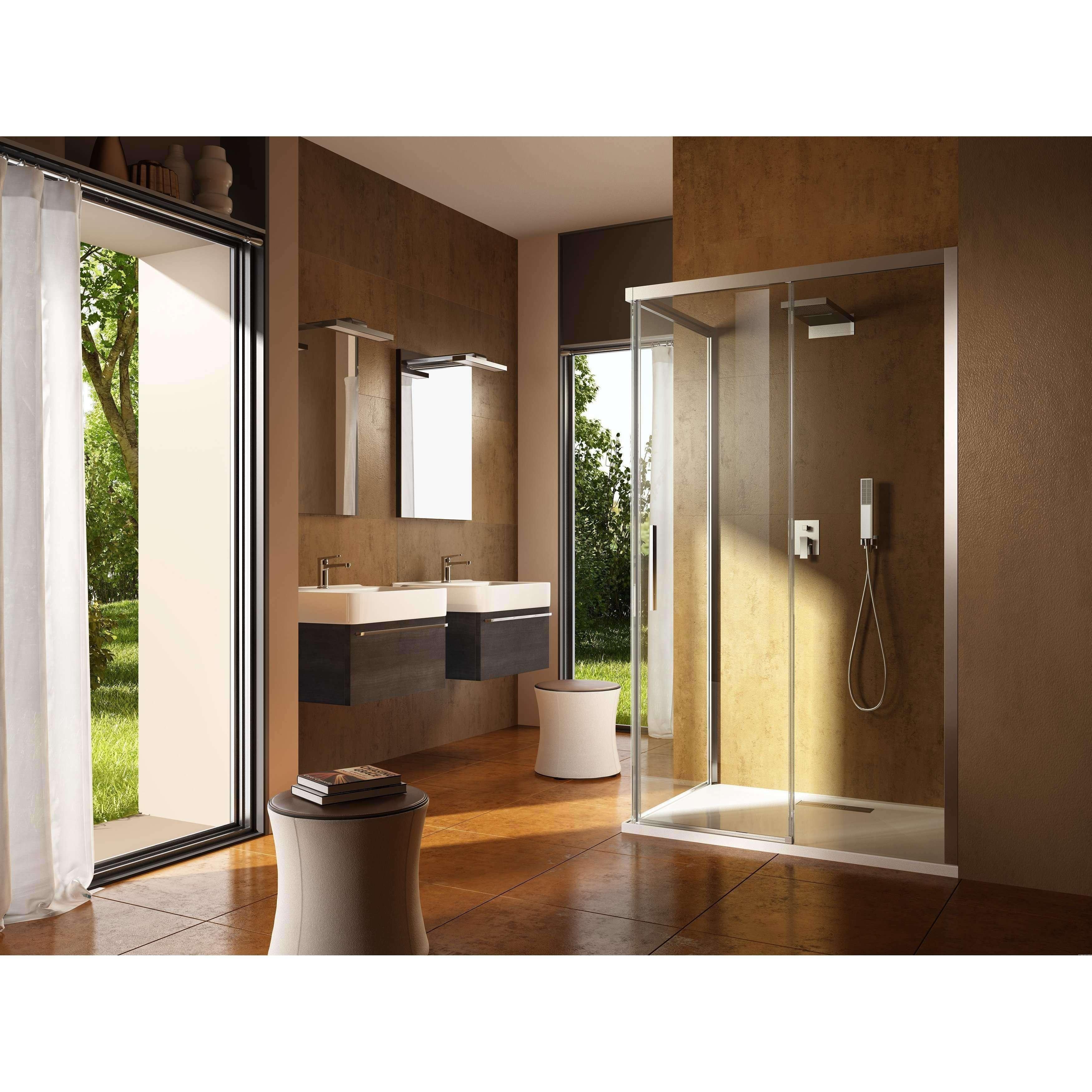 Oceano Urban Slider Shower Return Panel 900 X 2000 Chrome - Image 3
