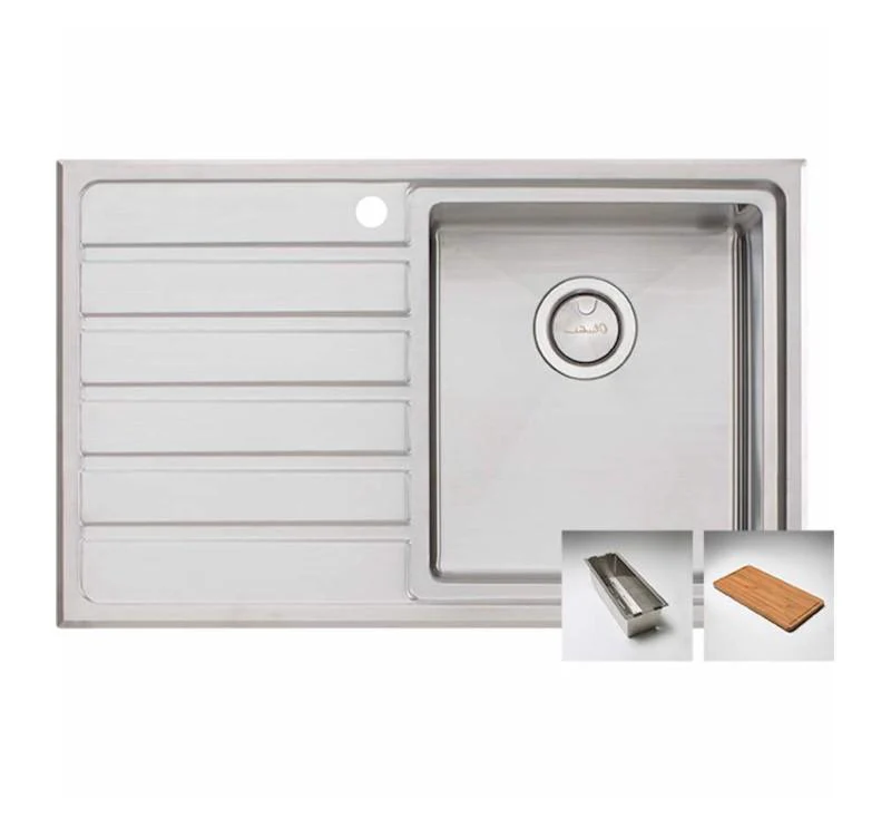 Oliveri Apollo Single Bowl Sink With L/H Drainer 1 Tap Hole