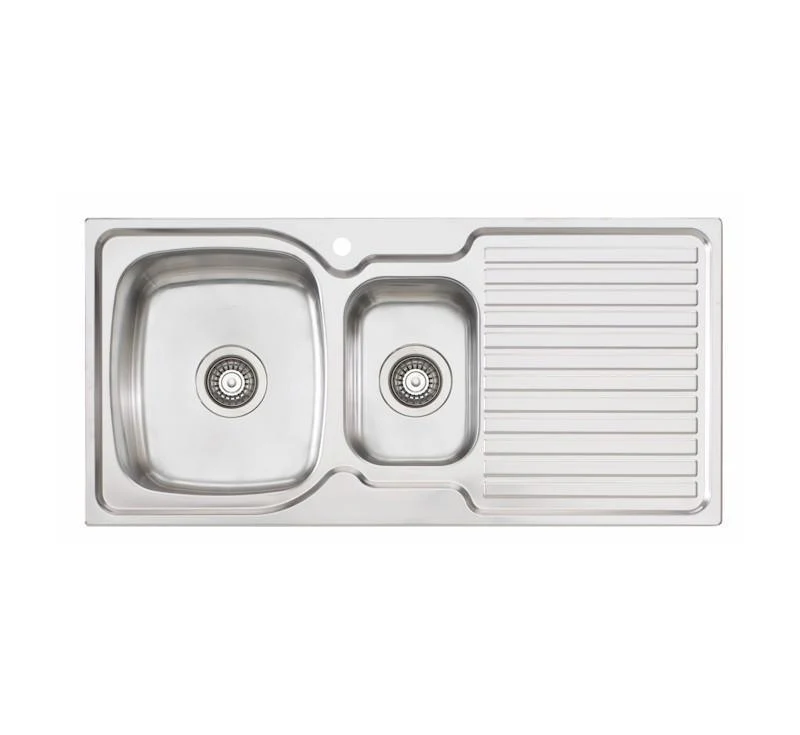 Oliveri Endeavour 1 & 1/2 Bowl Topmount Sink R/H Drainer 1 Tap Hole - Image 3