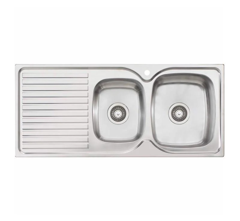 Oliveri Endeavour 1 & 3/4 Bowl Topmount Sink L/H Drainer 1 Tap Hole