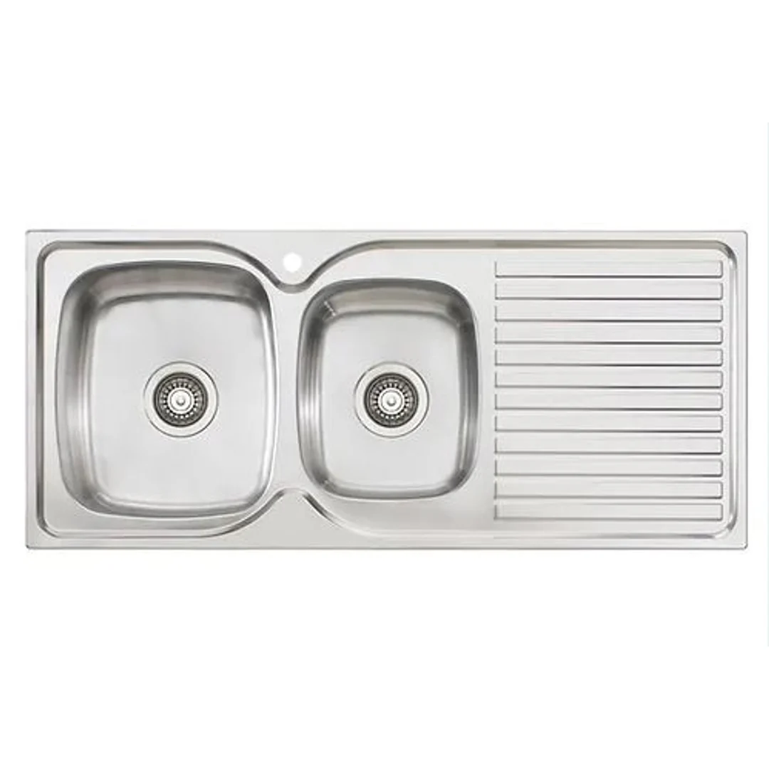 Oliveri Harmony Sink 1 & 3/4 Bowl With Drainer 1 Tap Hole Left HB - Image 2