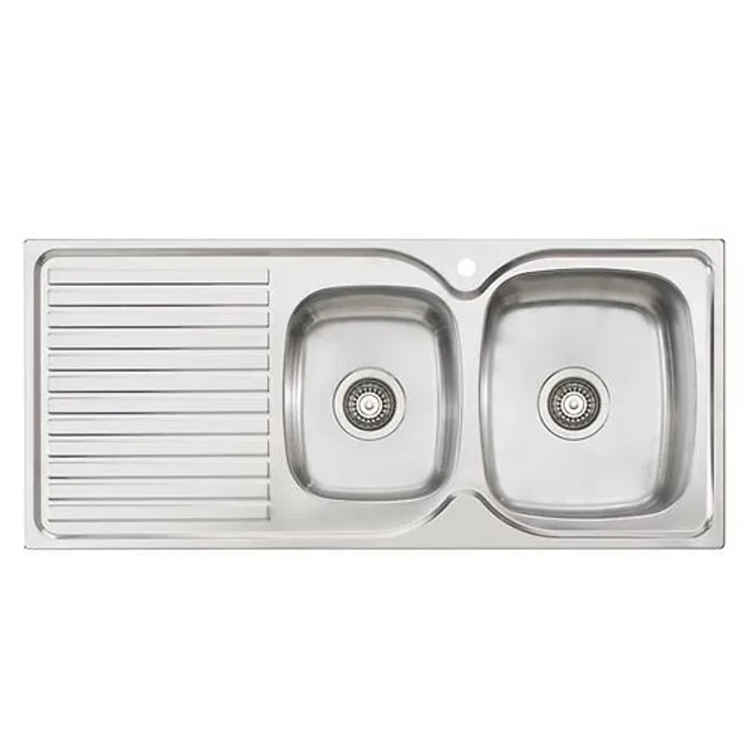 Oliveri Harmony Sink 1 & 3/4 Bowl With Drainer 1 Tap Hole Right HB - Image 2