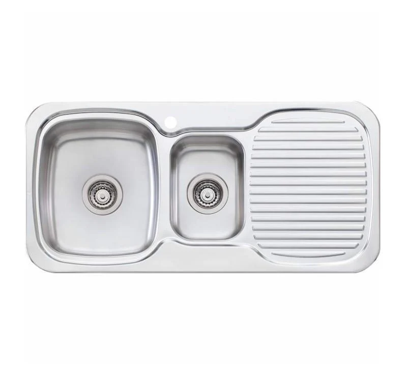 Oliveri Lakeland 1 & 1/2 Bowl Topmount Sink R/H Drainer 1 Tap Hole