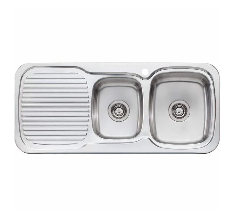 Oliveri Lakeland 1 & 3/4 Bowl Topmount Sink L/H Drainer 1 Tap Hole