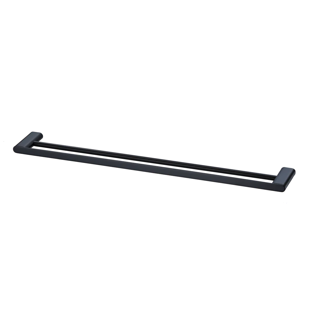 Oliveri MA830BC3 Madrid Towel Rail Dbl 800mm Matte Black