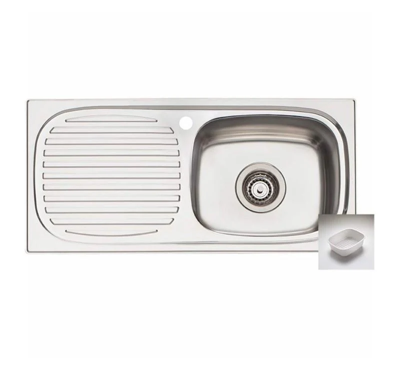 Oliveri Martini Single Bowl Topmount Sink L/H Drainer 1 Tap Hole