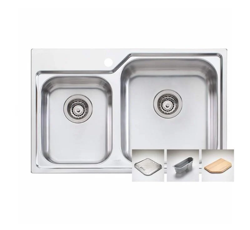 Oliveri Nu-Petite 1 & 3/4 L/H Bowl Topmount Sink 1 Tap Hole