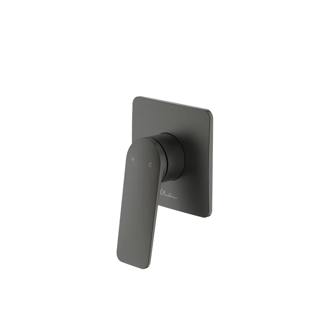 Oliveri PA100505FGM Paris Wall Mixer Gunmetal